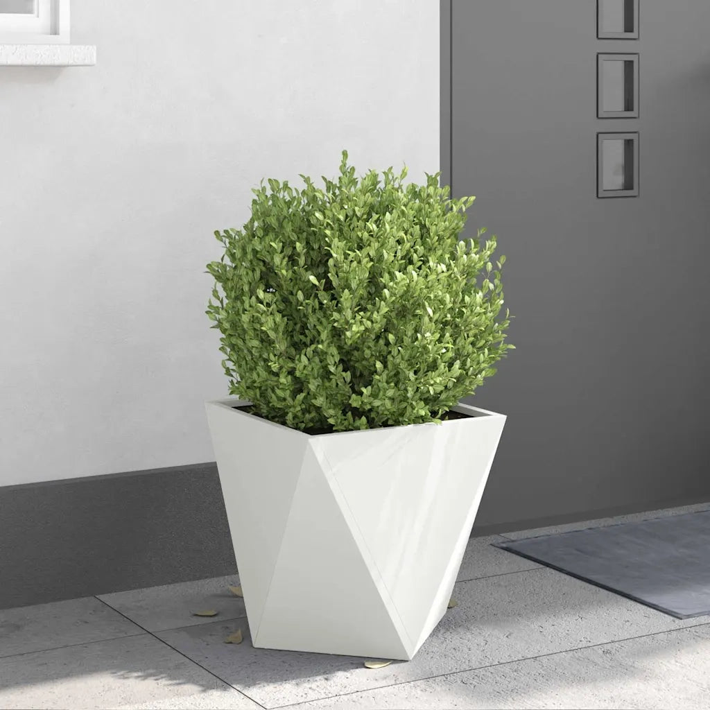 Fioriera Bianco 40 x 40 x 40 cm Acciaio 883824