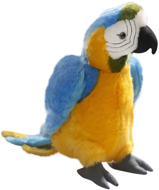 Pappagallo blu-giallo, animale da compagnia, giocattolo, giocattolo animale circa 27cm 3338