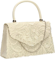 Clutch Jena, donna, bianco (ivoor), 6,5 x 16 x 24 cm (B x H L)