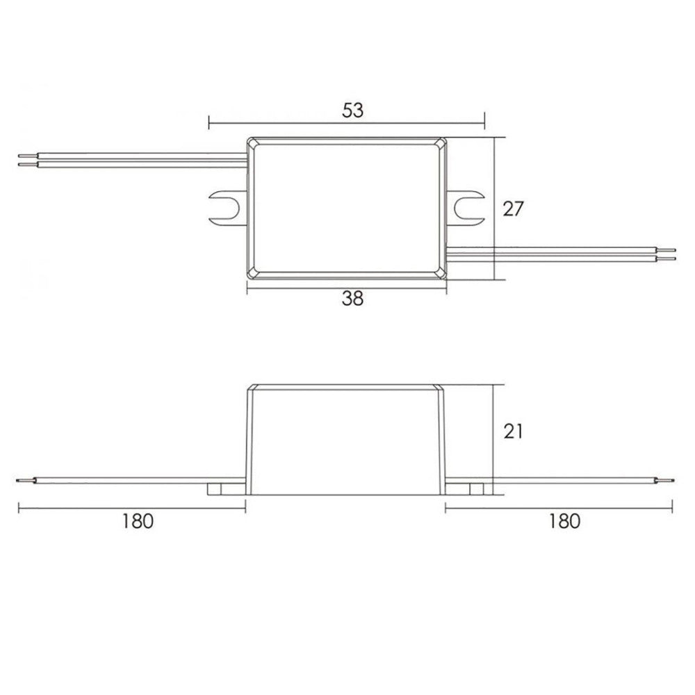 Trade Shop - Trasformatore Led Driver Alimentatore Dimmerabile 4 W 4-8v 500ma Lampade Strisce -