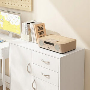 Cassettiera Bianca 74x35x84 cm Perfetta per Camera da Letto