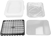 Set di contenitori alimentari in plastica trasparente - Leggero - Portatile - Riciclabile - Stivabile - Chiusura ermetica - Per campeggio/pic nic - Contenitore alimentare