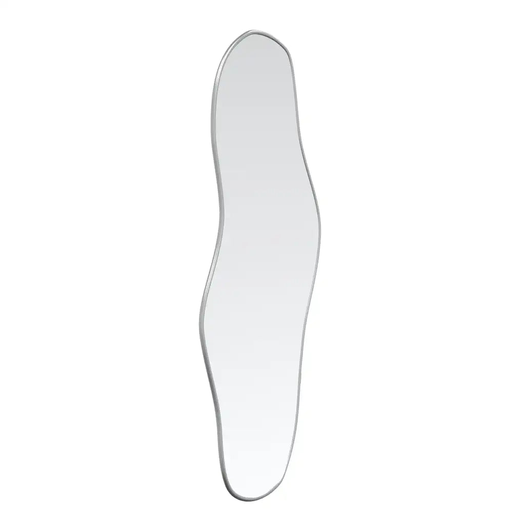 vidaXL Specchio da Parete Argento 90x40 cm
