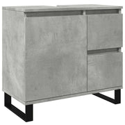 Mobile bagno salvaspazio dal design industriale 65 x 33 x 60 cm legno grigio cemento 02_0051108