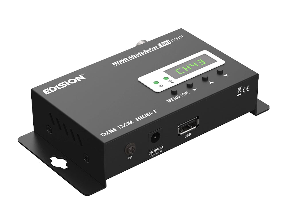 Modulatore Digitale HDMI mini Videosroveglianza Terrestre DVB-T, ISDB-T o Cavo DVB-C