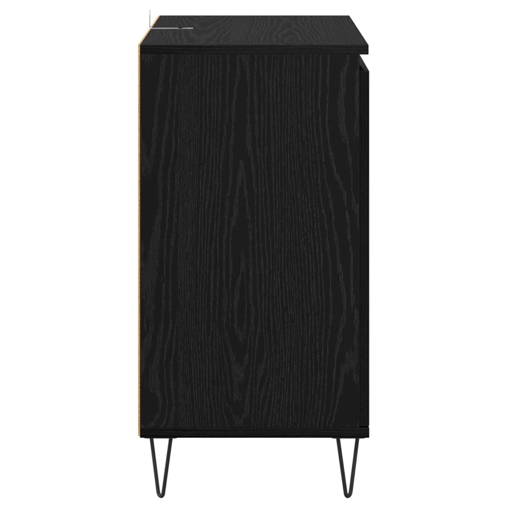 Credenza Rovere Nero 60 x 35 x 70 cm Legno multistrato