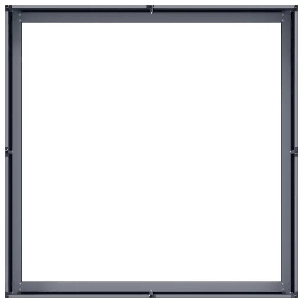 Fioriera Antracite 100x100x30 cm in Acciaio 860810