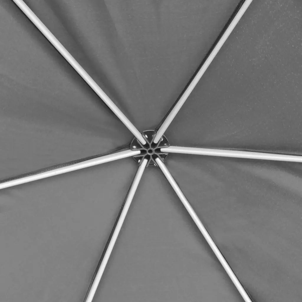 Gazebo Esagonale Pop-Up con 6 Pareti Grigio 3,6x3,1 m 42111