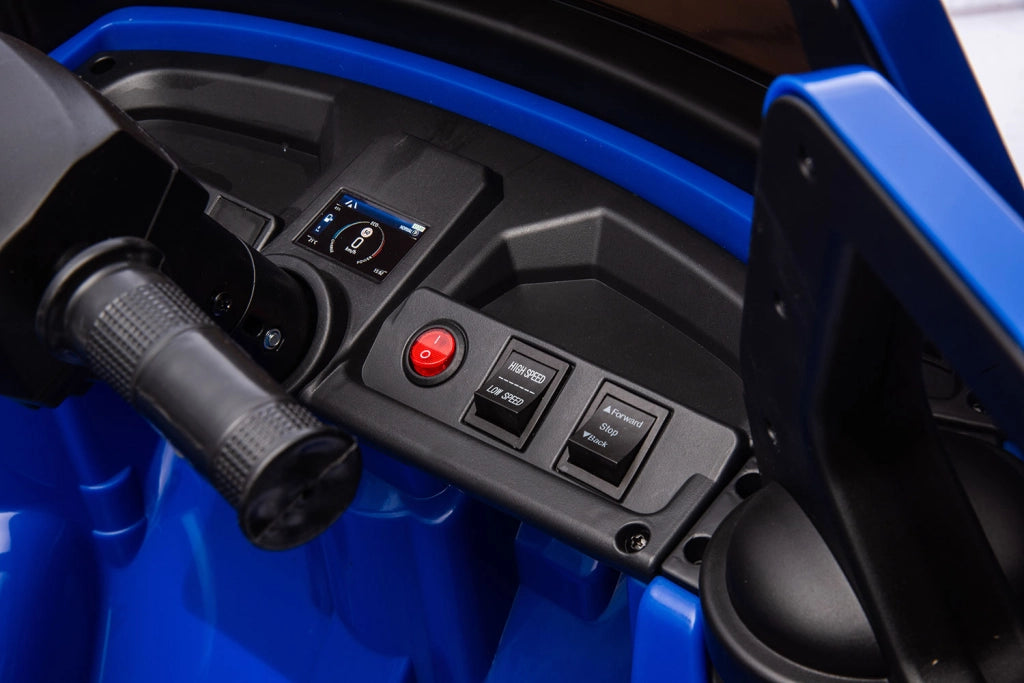 Macchina Elettrica per Bambini Licenza Piaggio Apecar 12V Blu
