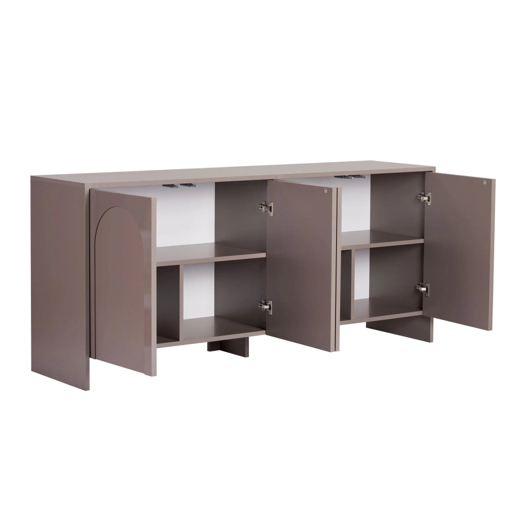 Madia Nomesi, Credenza 2 Ripiani, 180x45x80h cm Marrone Bronzo