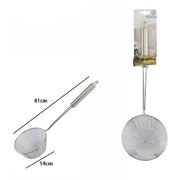 Trade Shop - Colino Diametro 14 Cm Passino Setaccio Scola Cola Fritto Utensile Cucina 74069 -