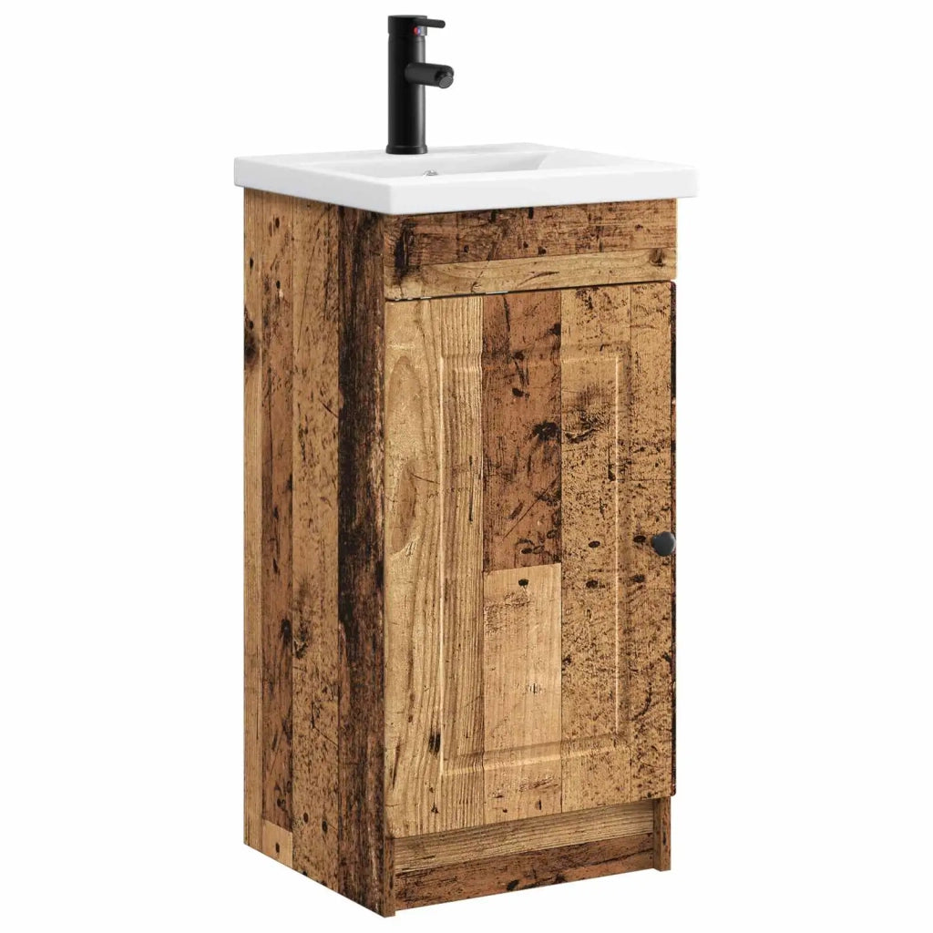 Mobile da bagno con lavabo Legno antico 42 x 40 x 84,5 cm 890062