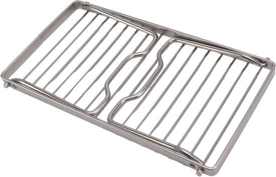 Grill da Campeggio Plus - Grill da Campo RVS con Fiamma Grill a Rostelle Regolabile Altezza Grill da Trasportare per Campeggio BBQ con Rostelle per Campeggio e Aria per Bagni per Attività all'Aperto
