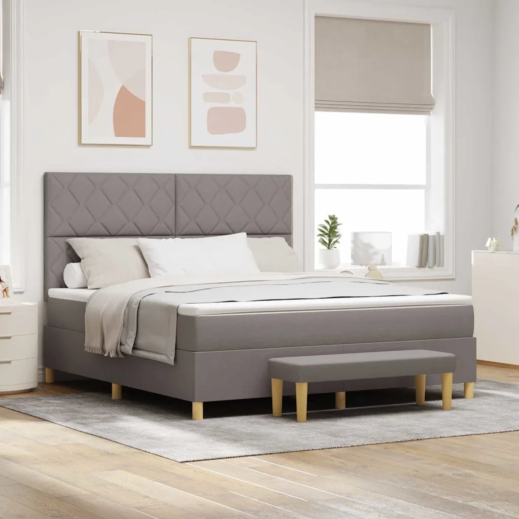 Letto a molle con testiera Talpa 180 x 200 cm Tessuto 3344398