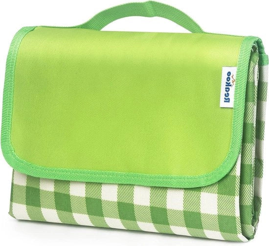 Panno da picnic impermeabile - Grande panno da picnic 300 x 200 cm - Panno da spiaggia anti-sabbia con manico - Ripiegabile e leggero - Panno da picnic per esterno per campeggio spiaggia - Retro impermeabile - Giardino parco