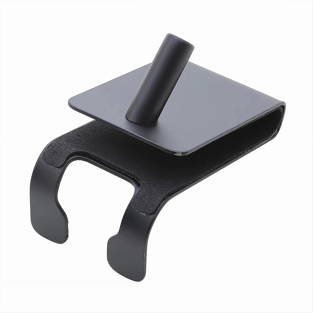 Trade Shop - Gancio Bifacciale Per Box Doccia 3 Ganci Accappatoio Tergivetro Bagno Nero 87773 -