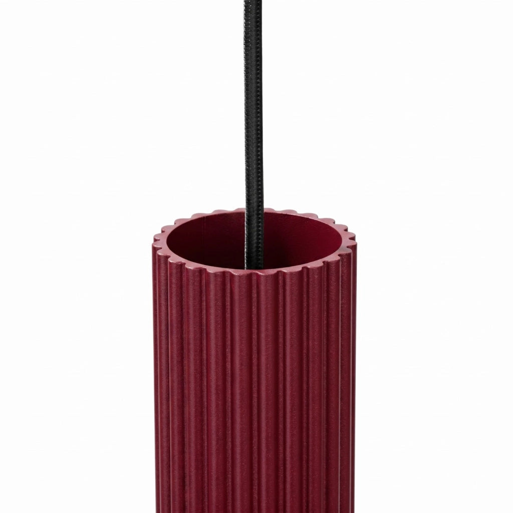 Lampada a sospensione KARBON 3P bordeaux