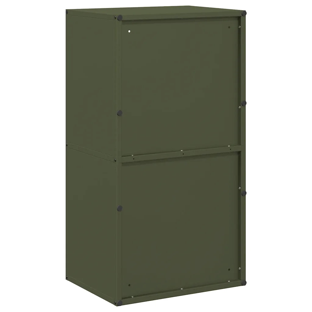 Rastrelliera per Legna da Ardere Verde Oliva 40x30x75 cm CFW8875387