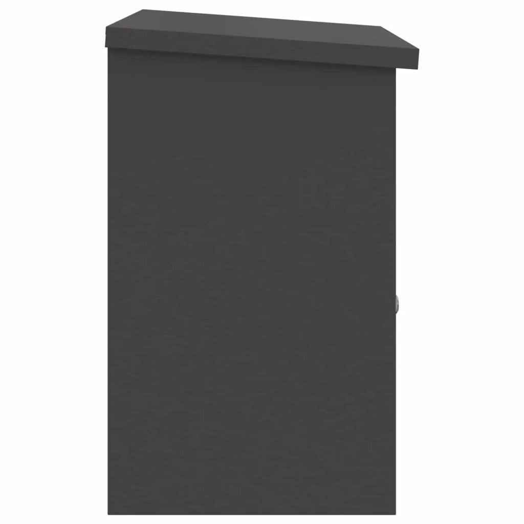 Cassetta per pacchi con porta Nero 47.5 x 38 x 59 cm Acciaio 874940