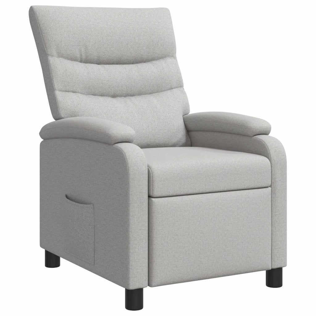 Poltrona reclinabile Grigio Nuvola Tessuto 42034899