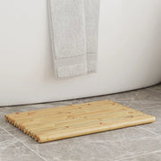 Tappetino da Bagno 2 pz 50x35 cm in Bambù 366456