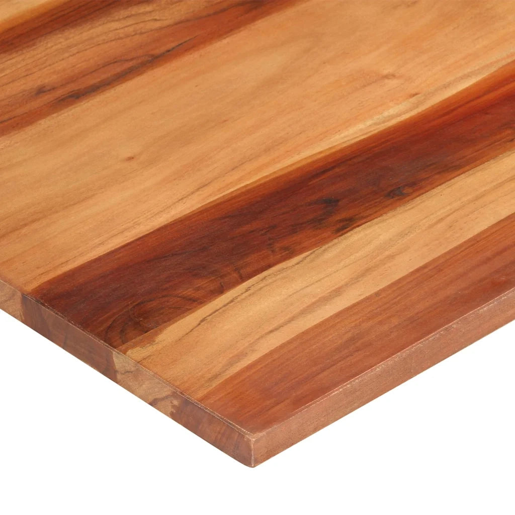 vidaXL Piano Tavolo in Legno Massello di Acacia 25-27 mm 60x80 cm