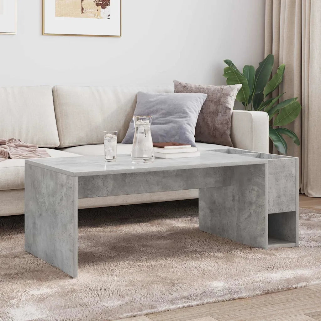 Tavolino da salotto | Tavolino da caff¨¨ | Tavolino da Soggiorno Grigio cemento 101,5 x 50 x 37 cm