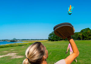Gioco Paddle con 1 Volano e 2 Racchette in Sughero per Bambini e Adulti Waboba Voli