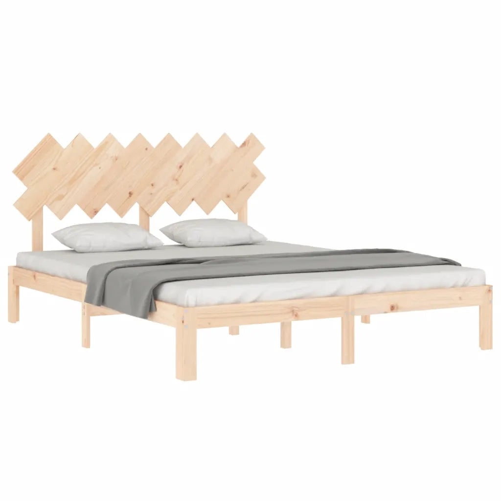 Giroletto senza Materasso 160x200 cm in Legno Massello di Pino 3193736