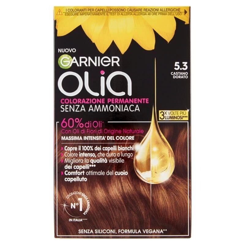 GARNIER OLIA SET 3 PZ TINTA CAPELLI 5.3 CASTANO DORATO