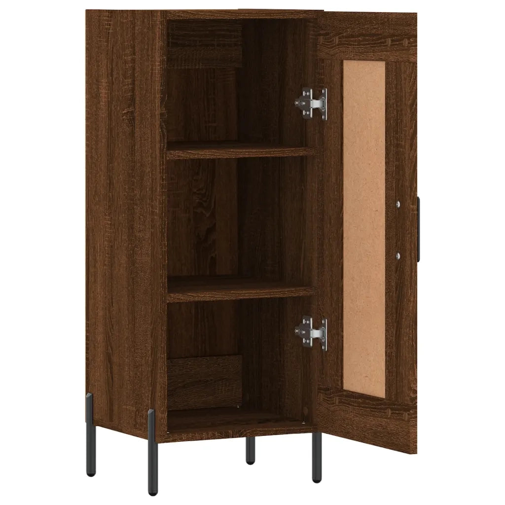 Credenza Rovere Marrone 34,5x34x90 cm in Legno Multistrato 830459