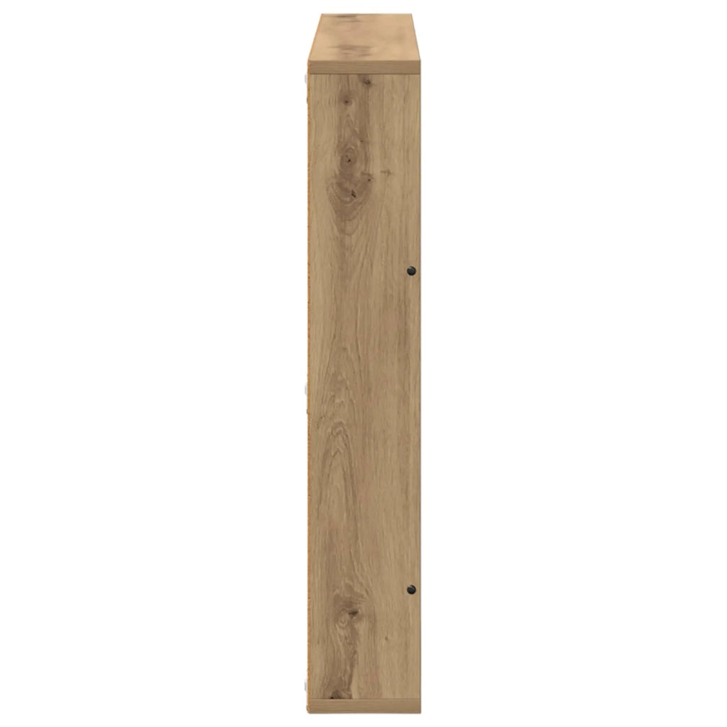 Scaffale per riviste 2 pz Rovere artigianale 80 x 12 x 70 cm CFW9498853
