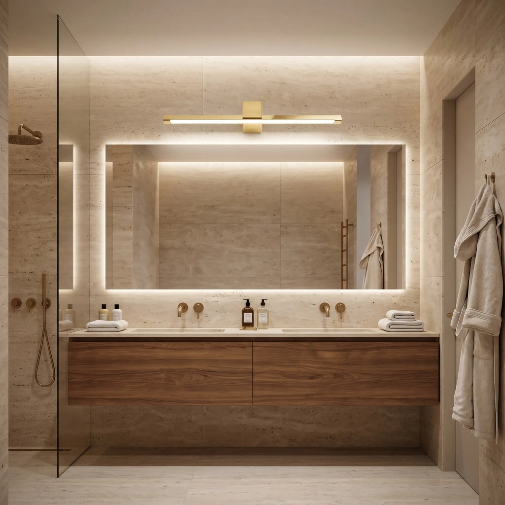 Applique Da Bagno Led Swe044-1w 60cm Gold