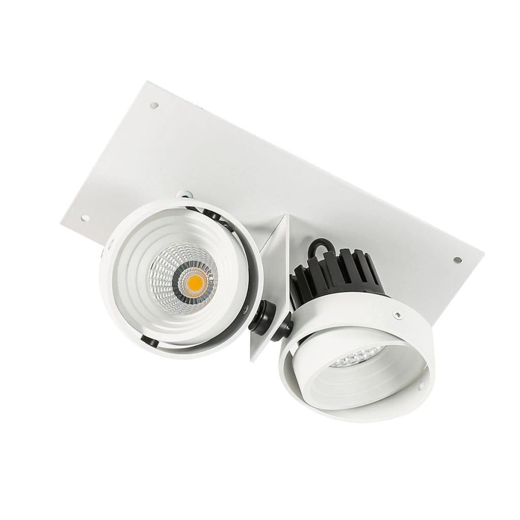 Faretto incasso Italux Patrizio LED 2x12W 4000K bianco