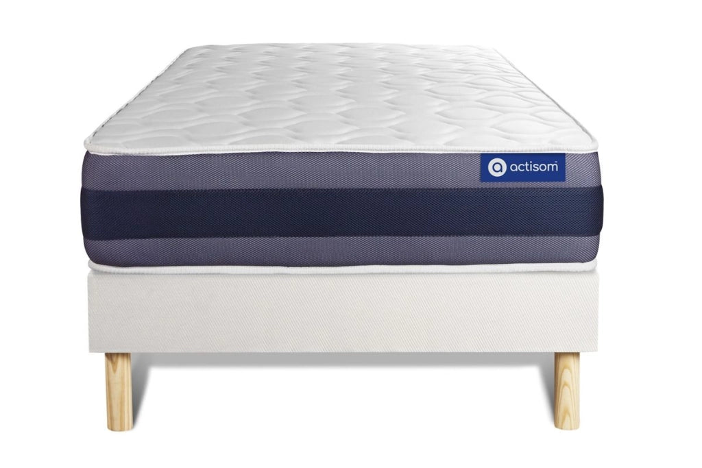 Kit rete e materasso matrimoniale Actiflex morpho 90x190cm - Spessore : 24cm - Molle insacchettate e memory foam - Bilanciato -