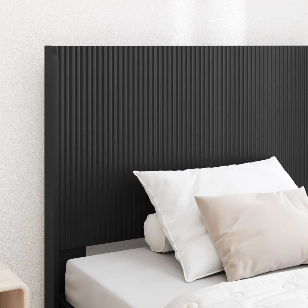 Struttura del letto con stoccaggio e testata Nero 100 x 200 cm 3413972