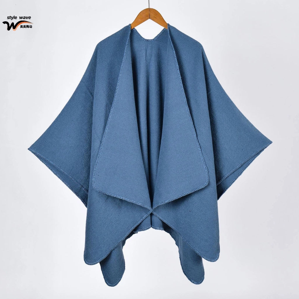 Sciarpa double face, in classico cashmere, mantella/scialle versatile e semplice
