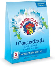 CHANTECLAIR I CONCENTRATI SACCHETTI PROFUMATI 3PZ FIORI SALI MARINI E FIOR DI LOTO