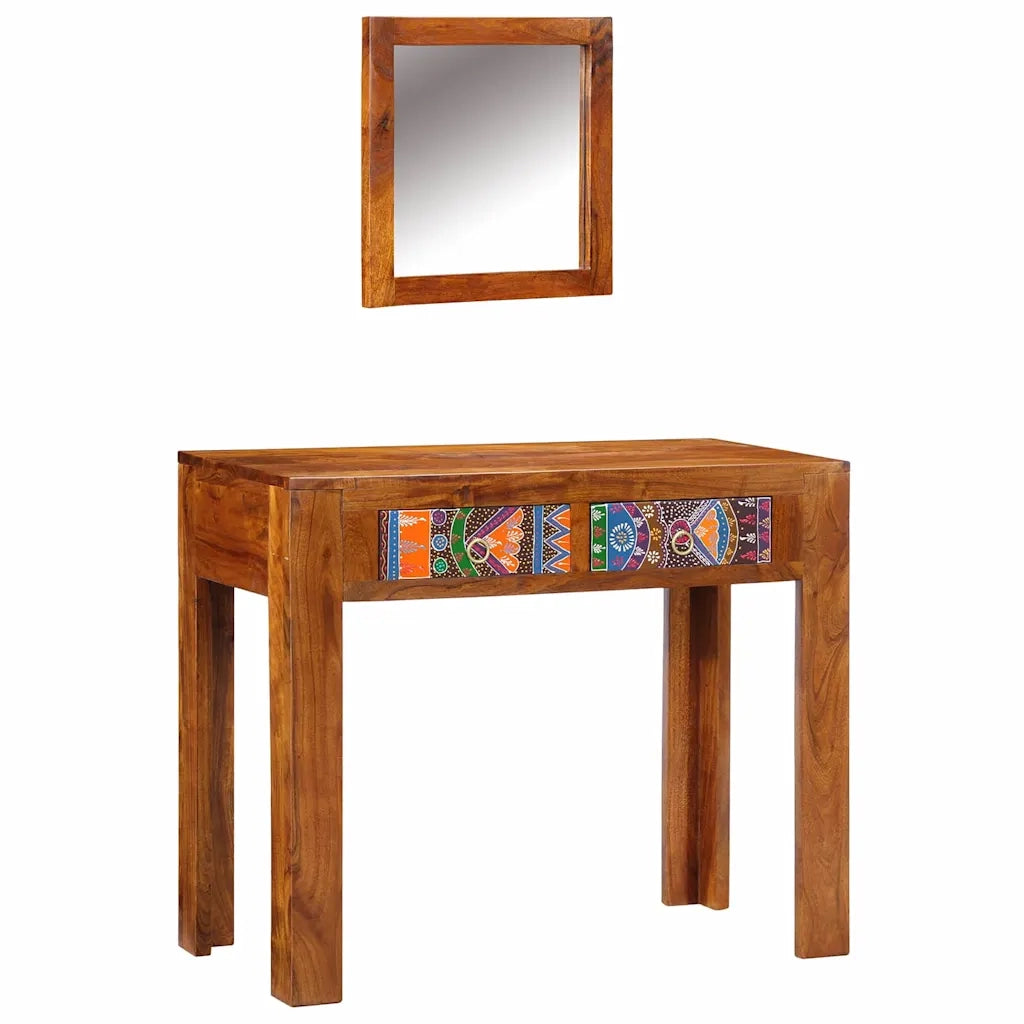 Toeletta | Tavolo da Trucco con cassetto Marrone 90 x 45 x 75 cm