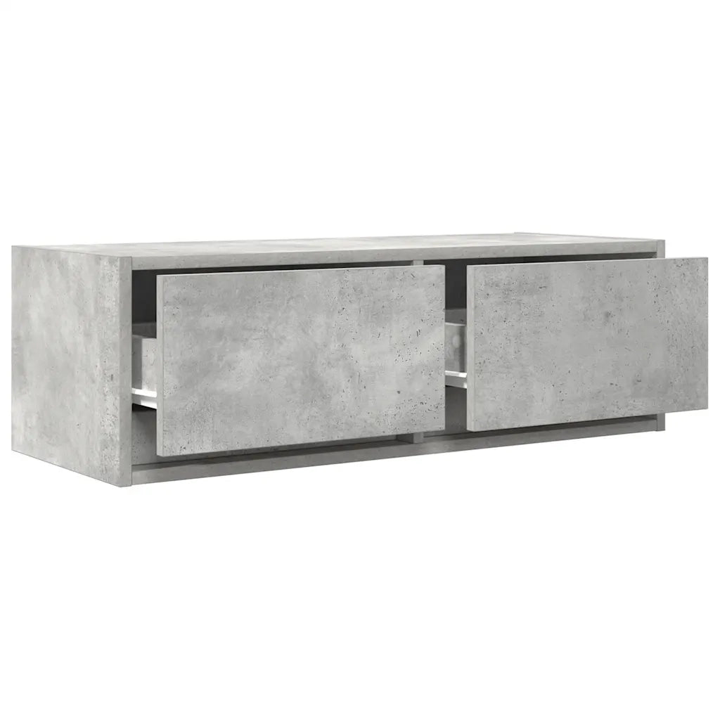 vidaXL Mobile per TV Grigio Cemento 80x31x25,5 cm Legno Multistrato