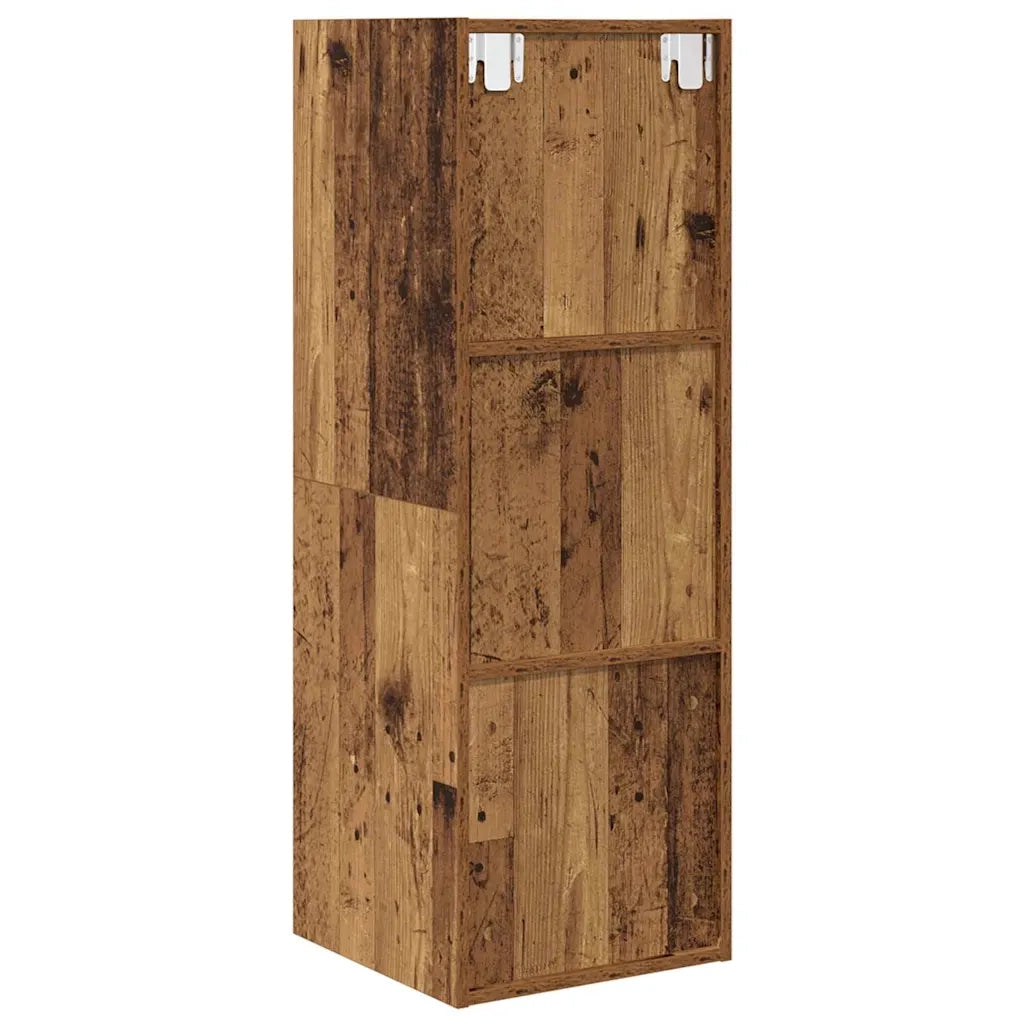 vidaXL Mobile TV da Muro Legno vecchio 37 x 37 x 107 cm