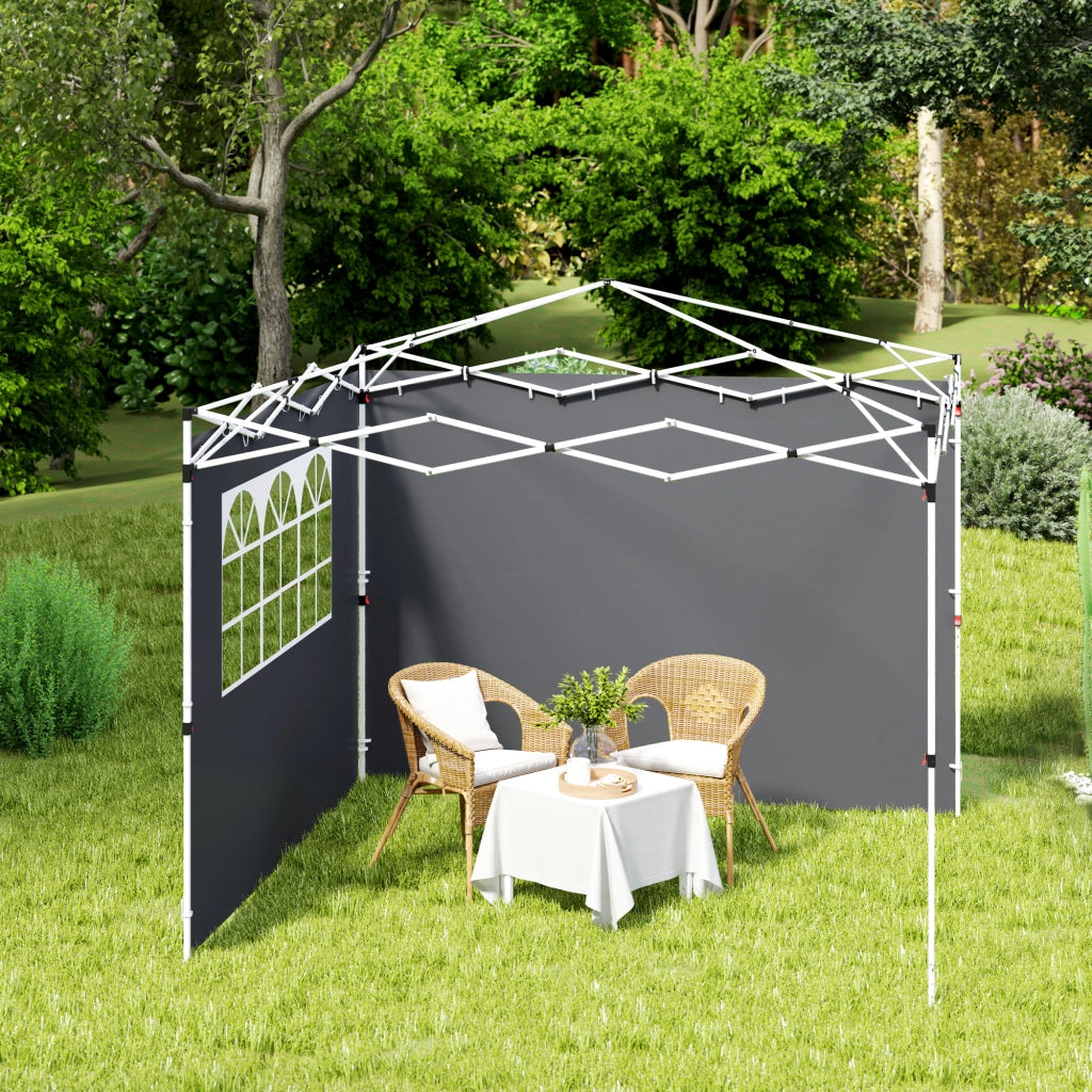 Pareti per Tenda 3x3 m ¨C zephmum ¨C Grigio Scuro 300x200 cm