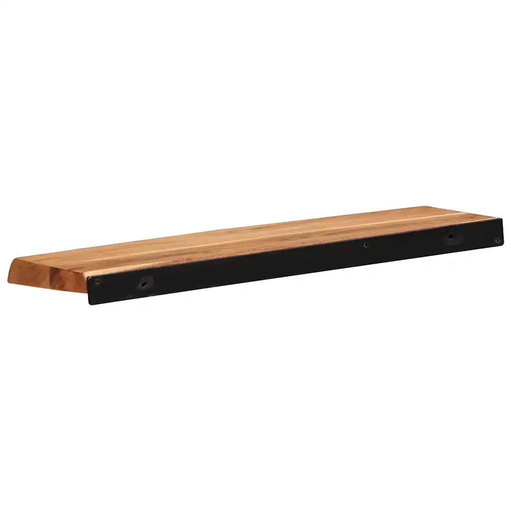 Mensole da Parete 2 pz 60x20x3,5 cm in Legno Massello di Acacia 373625