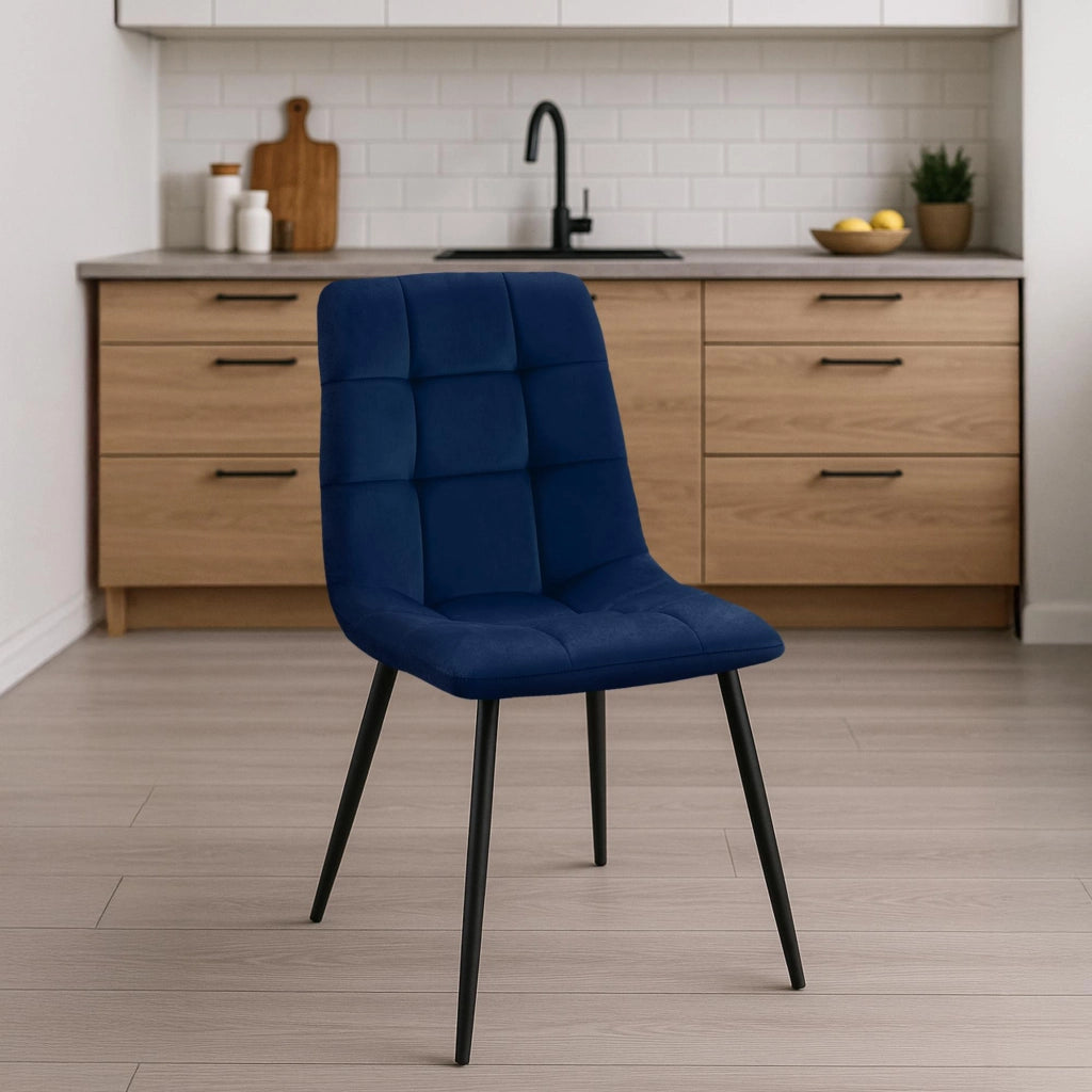 Set di 2 sedie da pranzo Tilde in velluto 1