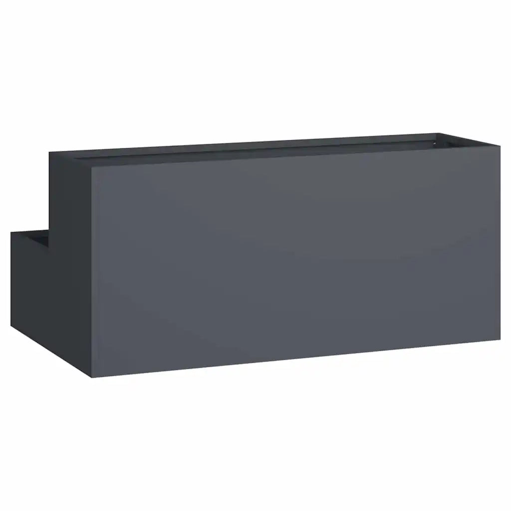 Vaso da giardino-Fioriera da Esterno-Contenitore per Piante Antracite 100 x 60 x 45 cm