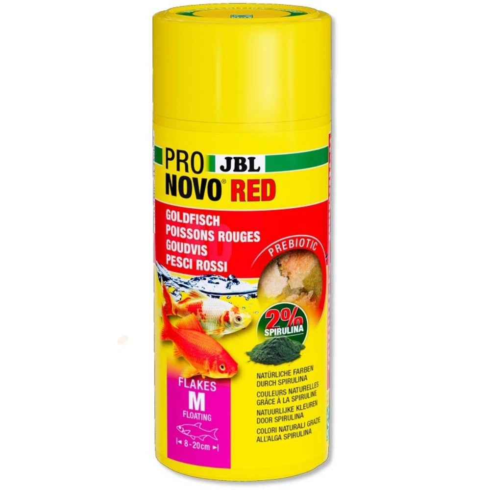 JBL ProNovo Red Flakes M - Mangime base in fiocchi per tutti i pesci rossi da 8 a 20cm Formato: 250 ml