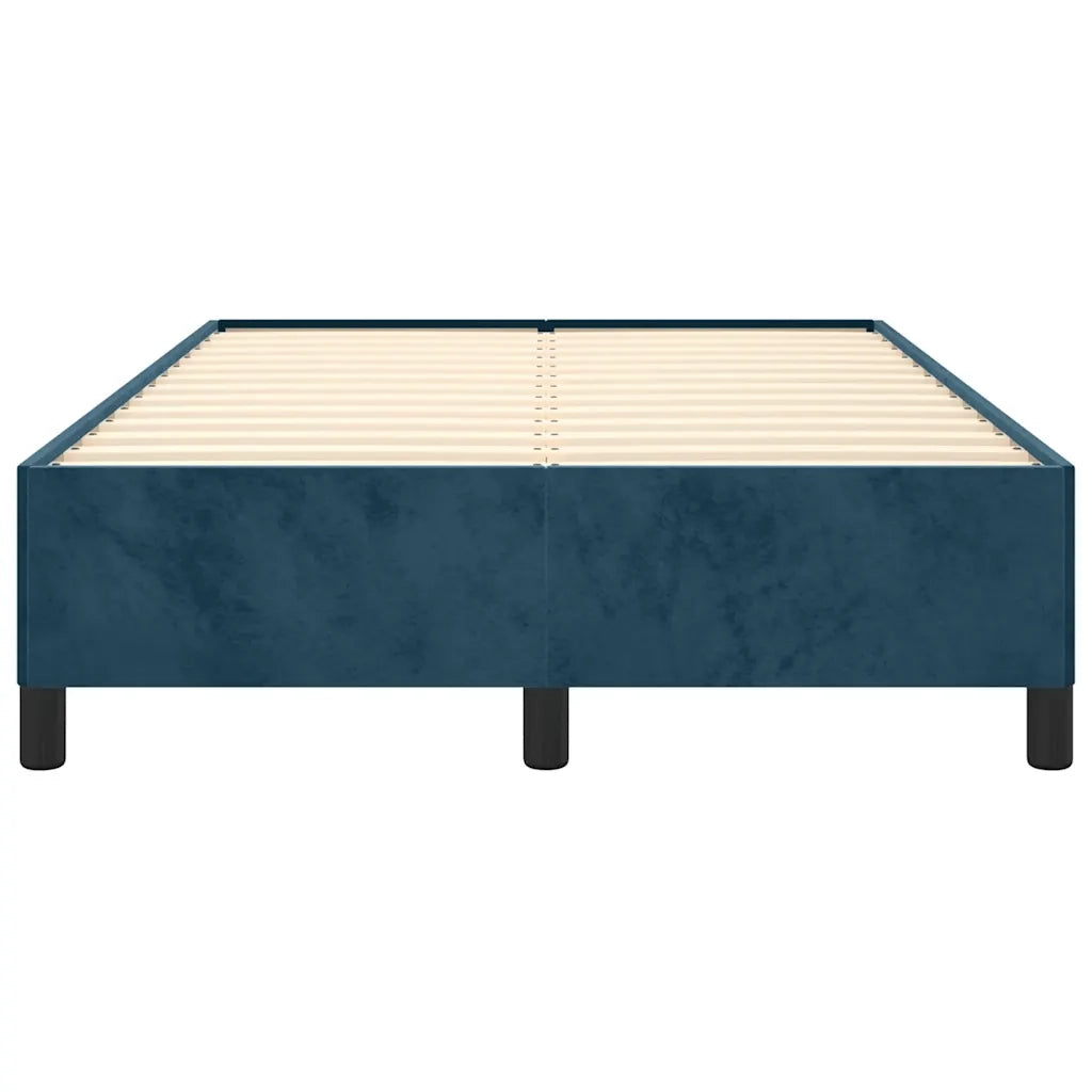 Giroletto senza Materasso Blu Scuro 120x200 cm in Velluto 347316