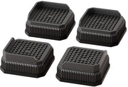 4 pezzi di rialzini per mobili - Rialzini per letto - Cuscini di rialzamento - Rialza di 2,6 cm - Antiscivolo e idrorepellente - Realizzato con materiale TPE - Adatto per tavoli, divani, gambe di sedie, frigoriferi e lavatrici - Nero