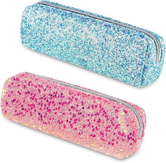 Organizzatore di Trucco Portatile con Raccordo - Custodia per Pennelli, Matite e Pennarelli (2 pezzi)