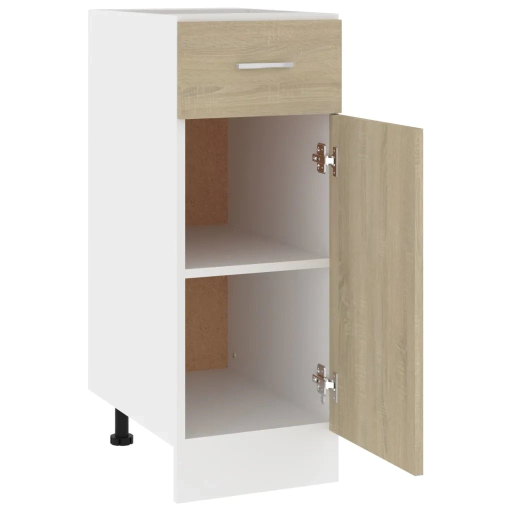 Pensile da cucina | Armadio Inferiore Cassetto ¡°Lyon¡± Rovere Sonoma 30x46x81,5
